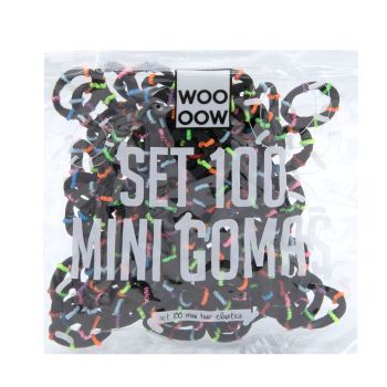 Set 100 mini elastici colorati