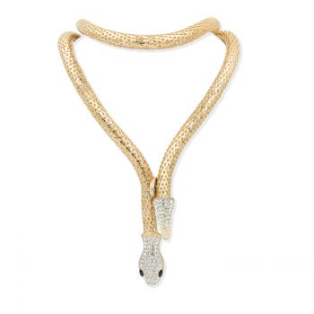 Collana serpente dorato