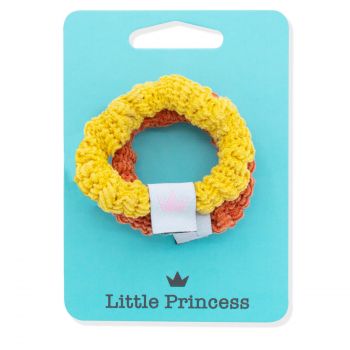 Little Princess Set 2 Scrunchies con Messaggio