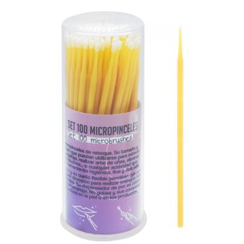 Lot de 100 micro-pinceaux de retouche