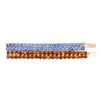 Oh My Hair Set 2 Pinze Luminose Blu e Marrone Oh My Hair Set 2 Pinze Luminose Blu e Marrone