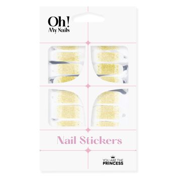 Stickers Oh My Nails Glitter oro