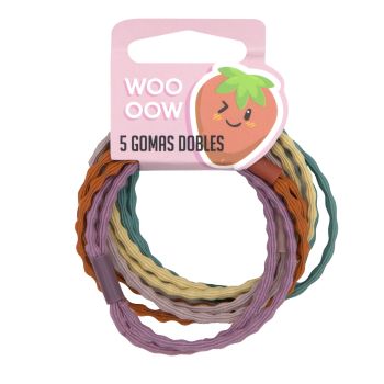 Set di 5 elastici a doppia ondulazione