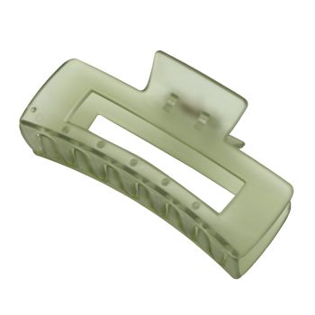 Pinza rettangolare verde trasparente