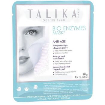 Maschera viso antietà ai bio enzimi