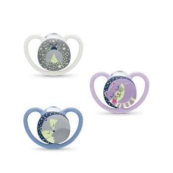 Sucette Space Night Silicone