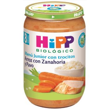 Tortino di Riso con Zanahoria e Pavo +8 Mesi