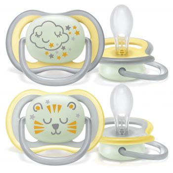 Avent Chupete Neutro Ultra Air Notturni +18 mesi