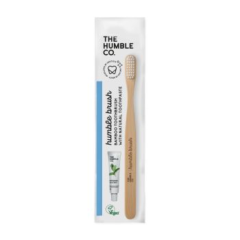 Pack Spazzolino in Bambù White Adult Soft + Dentifricio Menta Fresca