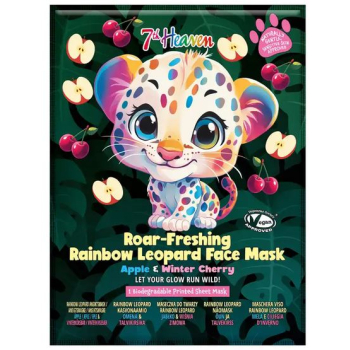 Maschera per animali Maschera di stoffa leopardo arcobaleno