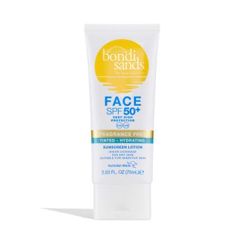 Lozione viso idratante colorata senza profumo SPF50+
