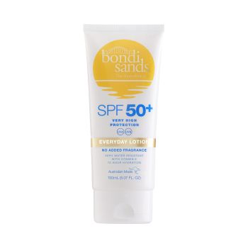 Lozione per il corpo senza profumo con protezione solare SPF50+