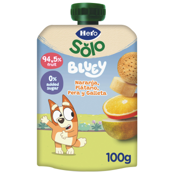 Gourde Mon Fruit Orange, Banane et Biscuit Hero Nanos