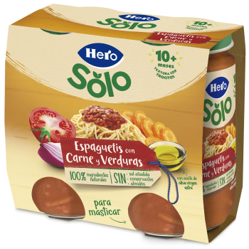 Spaghetti Solo Tarrito con Carne e Verdure +10 Mesi