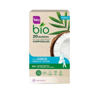 Strisce depilatorie corpo bio con noce di cocco