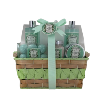 Coffret Spa Jasmin Panier Tressé Coffret Spa Jasmin Panier Tressé