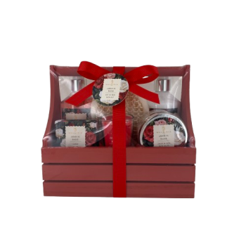 Coffret Spa Jardin De Roses Panier Bois Coffret Spa Jardin De Roses Panier Bois