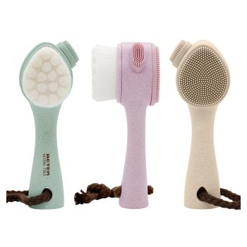 Natural Fiber Spazzola Massaggiante Viso 2 in 1 