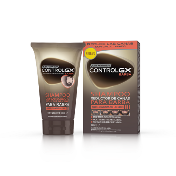 Shampoo riducente per capelli grigi per la barba
