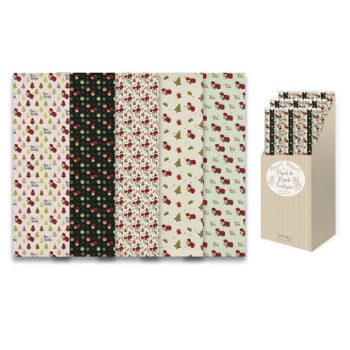 Rouleau de Papier Cadeau Noël Bon Nadal 70x100 Assorti