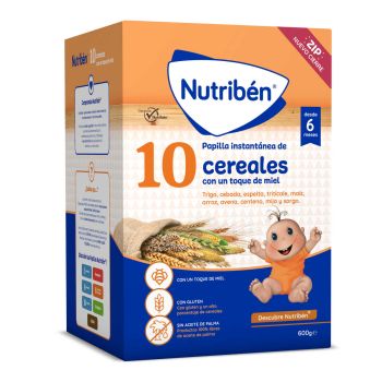 Pappa Istantanea 10 Cereali con un Tocco di Miele