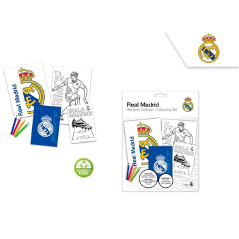 Set da colorare Real Madrid con quaderno