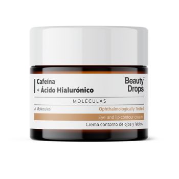 Crema per il contorno occhi e labbra con caffeina e acido ialuronico