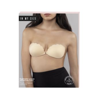  Reggiseno con coppe adesive Foam Beige 