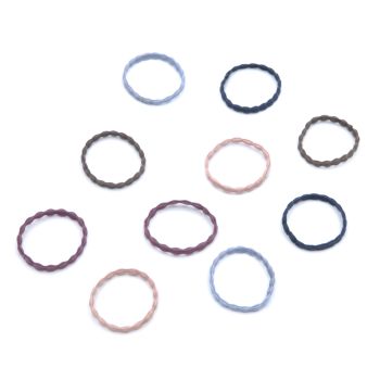 Set di 10 Mini Elastici Ondulati