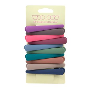 Set 10 pinzette multicolore