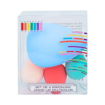 Set di 4 Spugne per il Trucco Multicolore