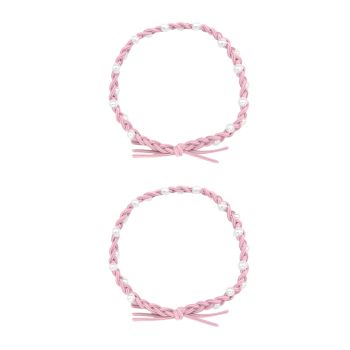 Set 2 Elastici Intrecciati con Perline