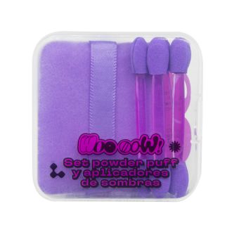 Set Powder Puff & Applicatore per Ombretti