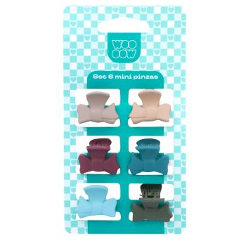 Set 6 Mini Mollette a Fiocco