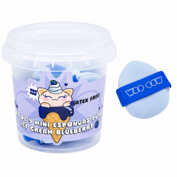 Zestaw 9 Mini Gąbek Puff Ice Cream