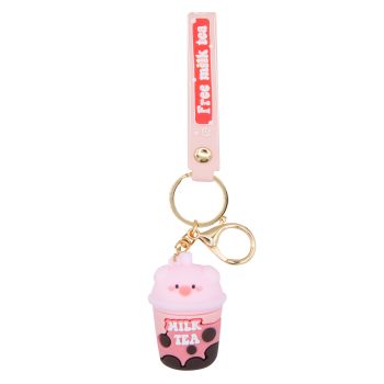 Portachiavi Bubble Tea Pig