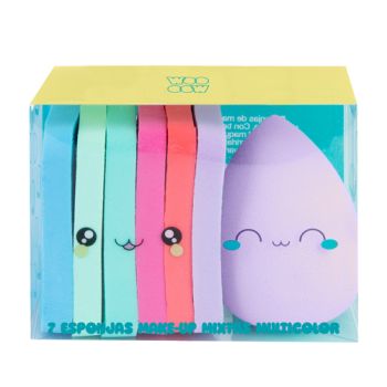 Set 7 spugne trucco miste multiuso