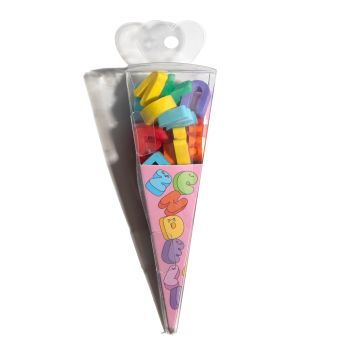 Gomme per la zuppa dell'alfabeto