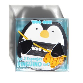 Set 2 spugne morbide Penguin