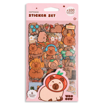 Adesivi Capybara Sticker Set