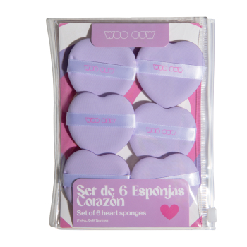 Set 6 spugne a cuore per il make-up