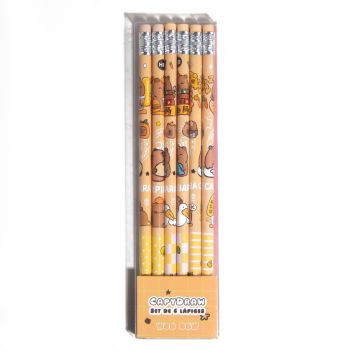 Set di 6 matite Capydraw