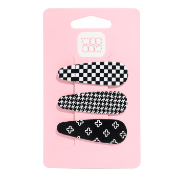 Set 3 Haarspangen Clip Cool Girl