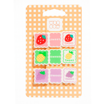 3er-Set Haarspangen Fruit Salad