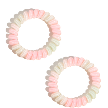 2er-Set Pastell-Spiral-Haargummis 2er-Set Pastell-Spiral-Haargummis