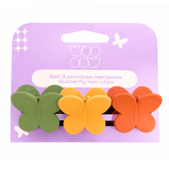 Set 3 Pinces Papillon