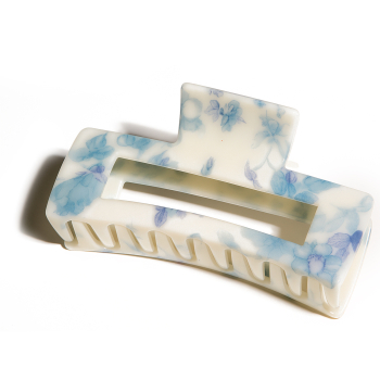 Pinza de Pelo Marble Rectangular
