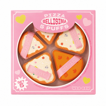 Pizza Bellisima 5er-Set Make-up-Puff-Schwämme