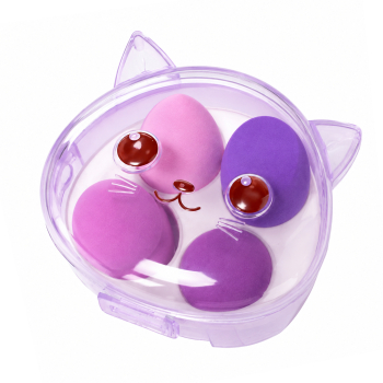 Set 4 Spugnette Make-up Cat