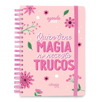 Agenda Annuelle 2026 Amelie "Quien tiene MAGIA no necesita TRUCOS"